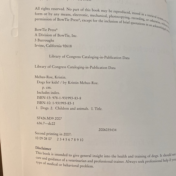 Dogs for Kids: Everything You Need to Know About Dogs (paperback and CD) 2007 - Picture 2 of 10